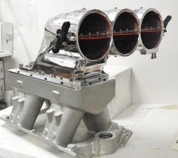 Enderle Big & Ugly  BAU3-EFI   4-3/8"   on  Alkydigger  SB Chev  Tunnel Ram